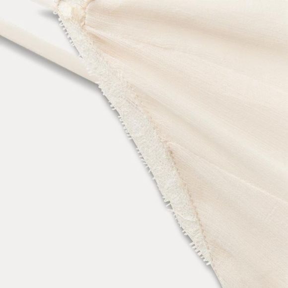 FINAL SALE ZARA NWT RUFFLED LACE MIDI DRESS ZW COLLECTION in Cream Size M Boho - Picture 12 of 15